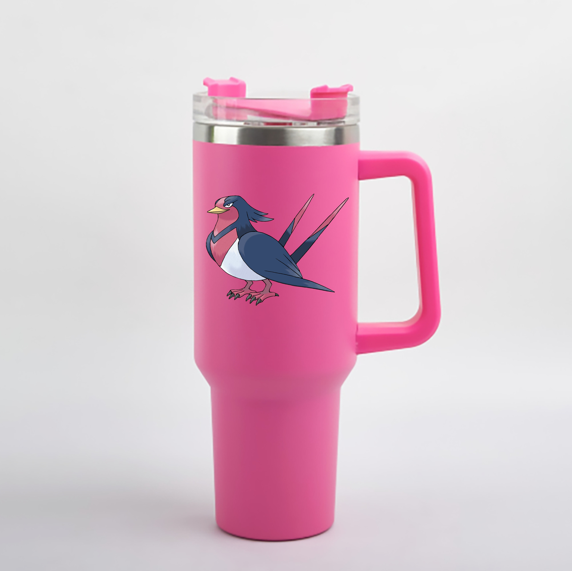 （画像用） ポケットモンスター Pokémon 1200mL車用タンブラー - クリスタルステッカー（プラスチックストロー付き）